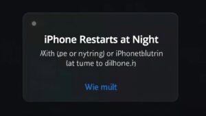 nocne ponowne uruchamianie iPhone'a powoduje