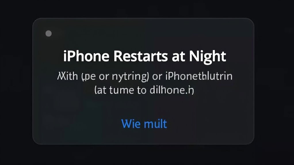 nocne ponowne uruchamianie iPhone'a powoduje